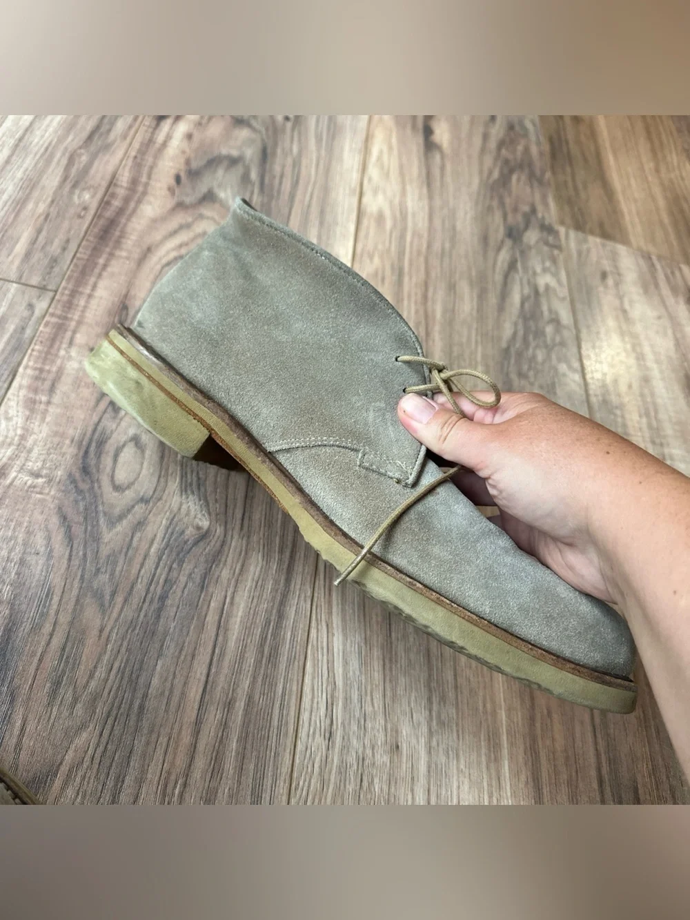 FRYE Tan Brown Suede Leather Chukka Ankle Boots US 10.5 D
